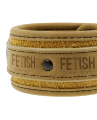 FETISH SUBMISSIVE ORIGEN - MENOTTES DE CHEVILLE EN CUIR VÉGÉTALIEN AVEC DOUBLURE EN NÉOPRÈNE