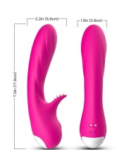 ARMONY - VIBRATEUR ROMANCE AVEC STIMULATEUR FUCHSIA