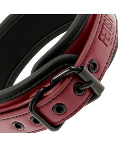 FETISH SUBMISSIVE DARK ROOM - COLLIER CHAÎNE DOUBLURE EN NÉOPRÈNE