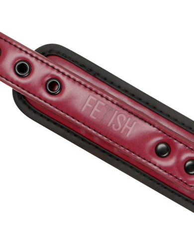 FETISH SUBMISSIVE DARK ROOM - COLLIER CHAÎNE DOUBLURE EN NÉOPRÈNE