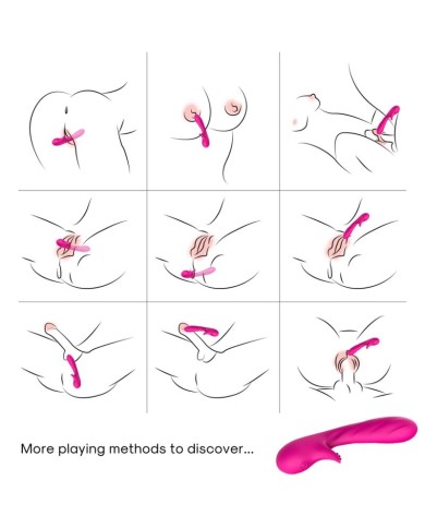 ARMONY - VIBRATEUR ROMANCE AVEC STIMULATEUR FUCHSIA