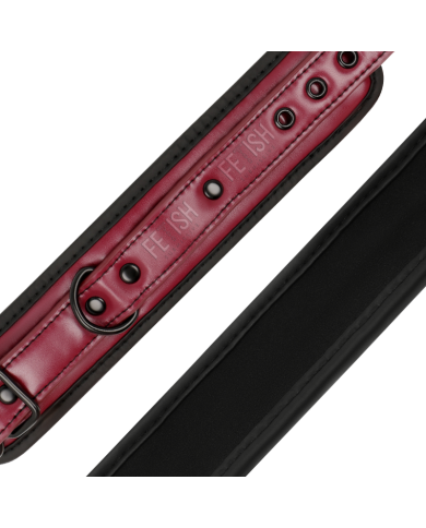 FETISH SUBMISSIVE DARK ROOM - MENOTTES EN CUIR VÉGAN AVEC DOUBLURE EN NÉOPRÈNE