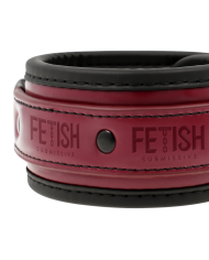 FETISH SUBMISSIVE DARK ROOM - MENOTTES DE CHEVILLE EN CUIR VÉGAN AVEC DOUBLURE EN NÉOPRÈNE