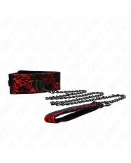 KINK - COLLIER DENTELLE AVEC CEINTURE AVEC CEINTURE EN CUIR VRAI 105 CM / 44 X 5,5 CM