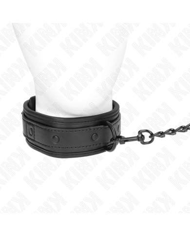 KINK - COLLIER DE BONDAGE EN NÉOPRÈNE MODÈLE 2 AVEC CEINTURE 78 CM RÉGLABLE 37,5 X 49,5 CM