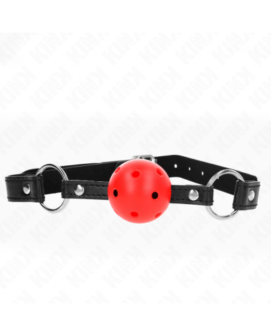 KINK - BOULE CREUSE DURE ROUGE 4,5 CM GAG MODELE 1 63,5 X 2 CM