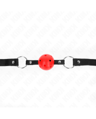 KINK - BOULE CREUSE DURE ROUGE 4,5 CM GAG MODELE 1 63,5 X 2 CM