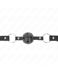 KINK - BOULE NOIRE CREUSE DURE 4,5 CM GAG MODÈLE 1 63,5 X 2 CM