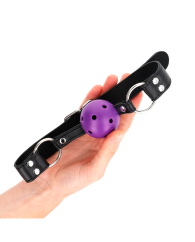 KINK - BALLE RESPIRANTE 4 CM BAG AVEC DOUBLE RIVET VIOLET 62,5 x 2,5 CM AJUSTABLE 42-58 CM
