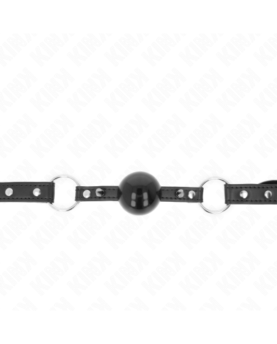 KINK - BÂILLON BALLE 4 CM AVEC POINTE RIVET ET SNAP LOCK 65 x 2 CM