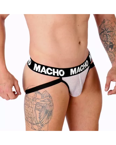 MACHO - MX26X1 JOCK GRID BLANC L