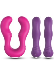 ARMONY - VIBRATEUR SERAPH DOUBLE TÉLÉCOMMANDE FUCHSIA
