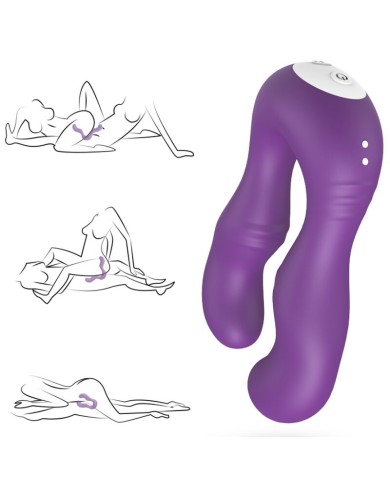 ARMONY - VIBRATEUR SERAPH DOUBLE TÉLÉCOMMANDE VIOLET