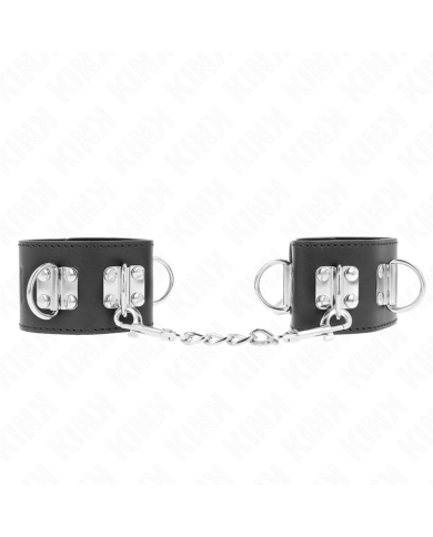 KINK - APPUI-POIGNETS MULTIPOSITIONS AVEC FERMETURE PAR CADENAS NOIR AJUSTABLE 16-23 CM X 5,5 CM