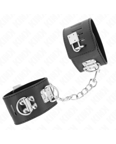 KINK - APPUI-POIGNETS MULTIPOSITIONS AVEC FERMETURE PAR CADENAS NOIR AJUSTABLE 16-23 CM X 5,5 CM
