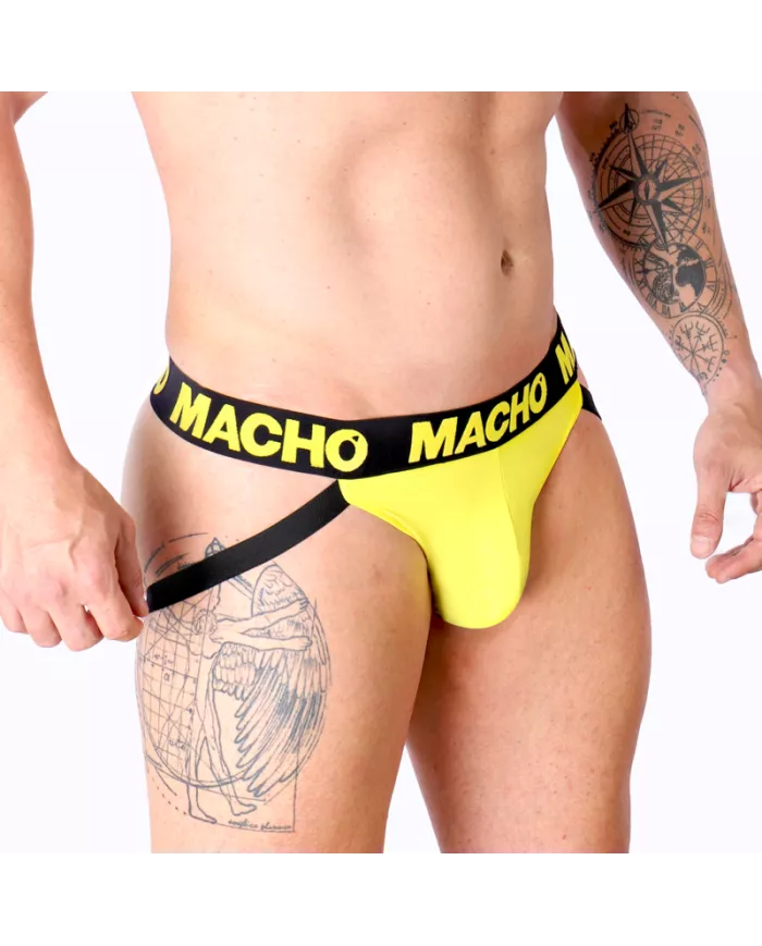 MACHO - MX25A JOCK LYCRA JAUNE M MACHO - MX25A JOCK LYCRA JAUNE M