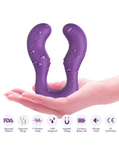 ARMONY - VIBRATEUR SERAPH DOUBLE TÉLÉCOMMANDE VIOLET