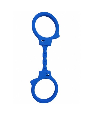 DIABLO PICANTE - MENOTTES EN SILICONE BLEUES
