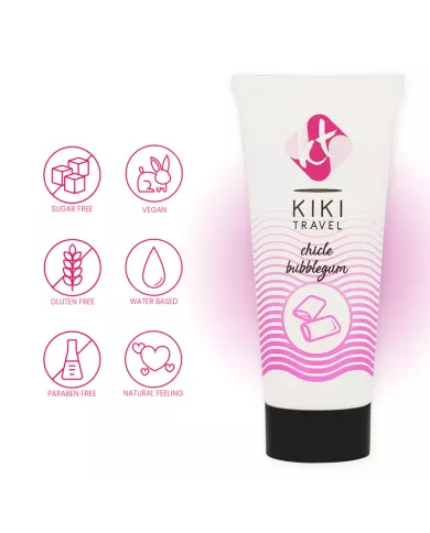 KIKÍ TRAVEL - LUBRIFIANT GOMME FRAISE 50 ML