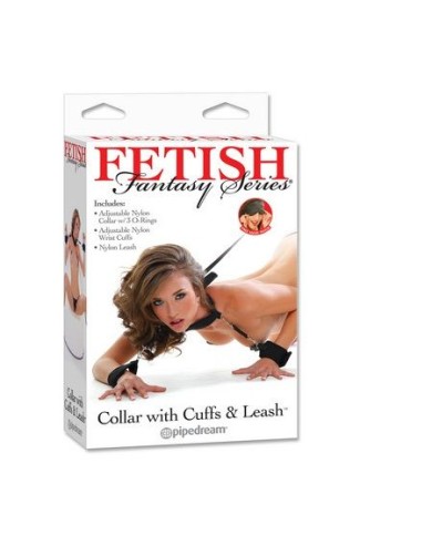 FETISH FANTASY SERIES - COLLIER AVEC MANCHETTES ET LAISSE