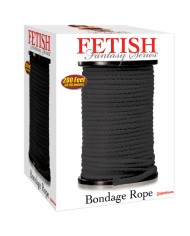 FETISH FANTASY SERIES - CORDE DE BONDAGE NOIRE 60,96 MÈTRES