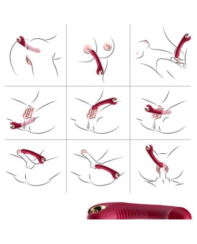 ARMONY - VIBRATEUR & ROTATEUR PRINCE DILDO ROUGE