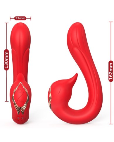 ARMONY - VIBRATEUR DELFIN MULTIPOSITION & EFFET CHALEUR ROUGE