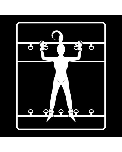 FETISH SUBMISSIVE - ENSEMBLE DE LIENS DE LIT DE LUXE AVEC DOUBLURE EN NOPRÈNE