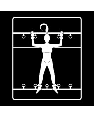 FETISH SUBMISSIVE - ENSEMBLE DE LIENS DE LIT DE LUXE AVEC DOUBLURE EN NOPRÈNE