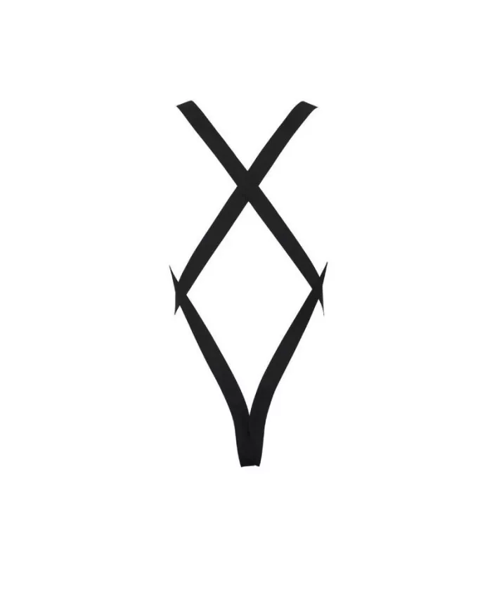 PASSION - 040 BODY LEON NOIR L/XL PASSION - 040 BODY LEON NOIR L/XL