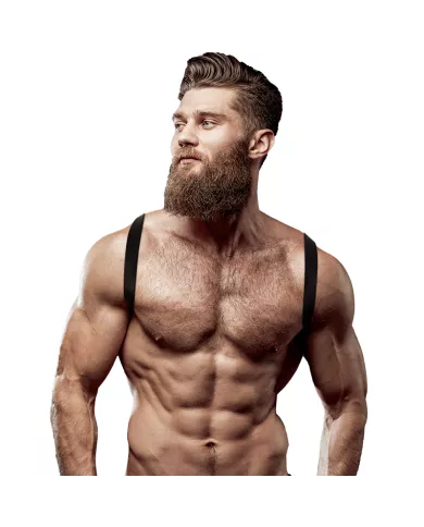 FETISH SUBMISSIVE ATTITUDE - HARNAIS DOS EN ÉCO-CUIR POUR HOMMES