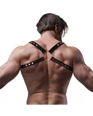 FETISH SUBMISSIVE ATTITUDE - HARNAIS DOS EN ÉCO-CUIR POUR HOMMES FETISH SUBMISSIVE ATTITUDE - HARNAIS DOS EN ÉCO-CUIR POUR HOMMES