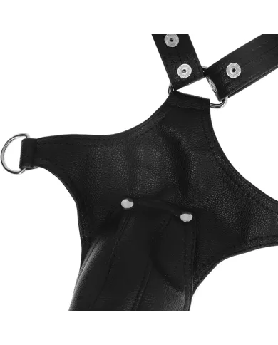 FETISH SUBMISSIVE ATTITUDE - HARNAIS EN CUIR ÉCOLOGIQUE EN FORME DE V POUR HOMMES