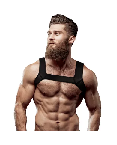 FETISH SUBMISSIVE ATTITUDE - HARNAIS DE POITRINE EN NÉOPRÈNE POUR HOMMES TAILLE L