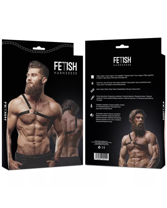 FETISH SUBMISSIVE - HARNAIS EN CUIR ÉCOLOGIQUE POUR HOMMES  ÉPAULES CROISÉES ATTITUDE FETISH SUBMISSIVE - HARNAIS EN CUIR ÉCOLOGIQUE POUR HOMMES  ÉPAULES CROISÉES ATTITUDE