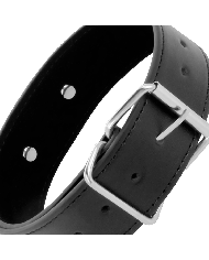 DARKNESS - COLLIER DE POSTURE AVEC CHAÎNE EN CUIR