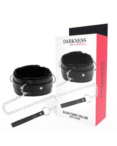 DARKNESS - COLLIER DE POSTURE CONFORTABLE AVEC CHAÎNE EN CUIR