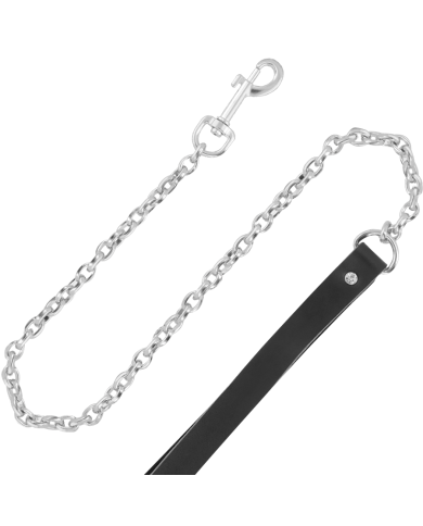 DARKNESS - COLLIER EN CUIR DE HAUTE QUALITÉ AVEC LAISSE