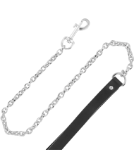 DARKNESS - COLLIER EN CUIR DE HAUTE QUALITÉ AVEC LAISSE