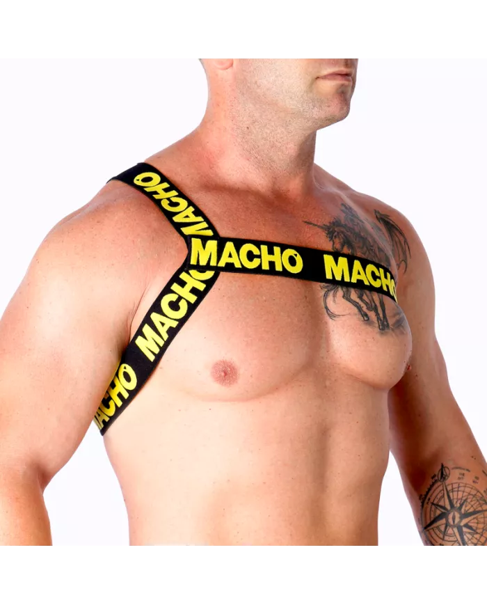 MACHO - HARNAIS ROMAIN JAUNE S/M MACHO - HARNAIS ROMAIN JAUNE S/M