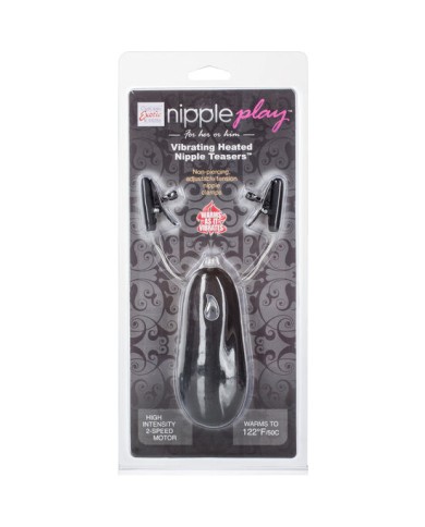 CALEXOTICS - VIBR TEASERS CHAUFFANT NIPPLE NOIR