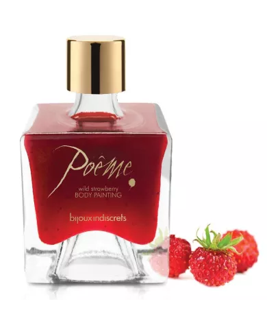 BIJOUX - POEME PEINTURE COMESTIBLE FRAISE DES SAUVAGES 50 GR