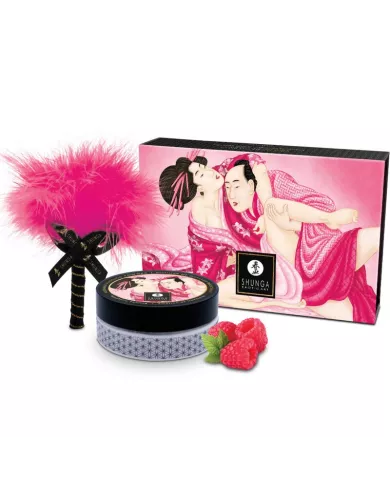 SHUNGA - KIT DE POUDRE DE MASSAGE COMESTIBLE FRAMBOISE SHUNGA - KIT DE POUDRE DE MASSAGE COMESTIBLE FRAMBOISE