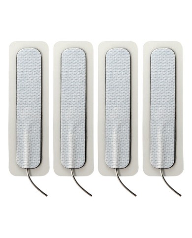 ELECTRASTIM - 4 X TAMPONS AUTO-ADHÉSIFS LONGS 1.5 CM X 7.5 CM