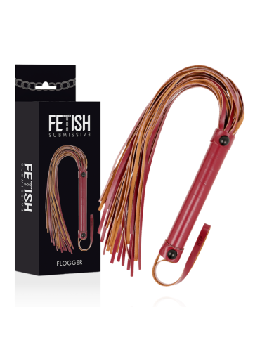 FETISH SUBMISSIVE DARK ROOM - FOUET EN CUIR VÉGÉTALIEN