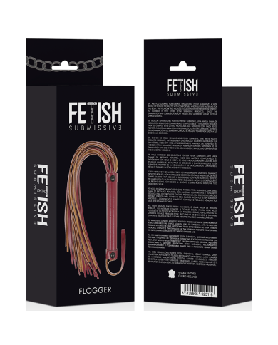 FETISH SUBMISSIVE DARK ROOM - FOUET EN CUIR VÉGÉTALIEN