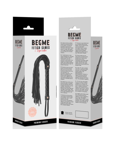 BEGME - BLACK EDITION FLOGGER EN CUIR VEGAN