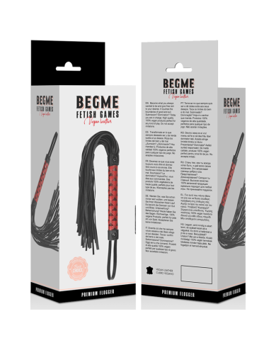 BEGME - FLOGGER EN CUIR VÉGAN ÉDITION ROUGE