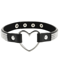 COQUETTE CHIC DESIRE - RAS DE COU EN CUIR VEGAN AVEC COEUR