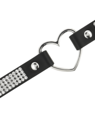 COQUETTE CHIC DESIRE - RAS DE COU EN CUIR VEGAN AVEC COEUR